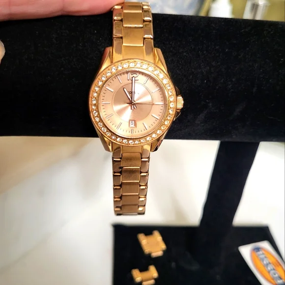 Fossil | Accessories | Fossil Womens Gold Watch With Crystal  display picture 1